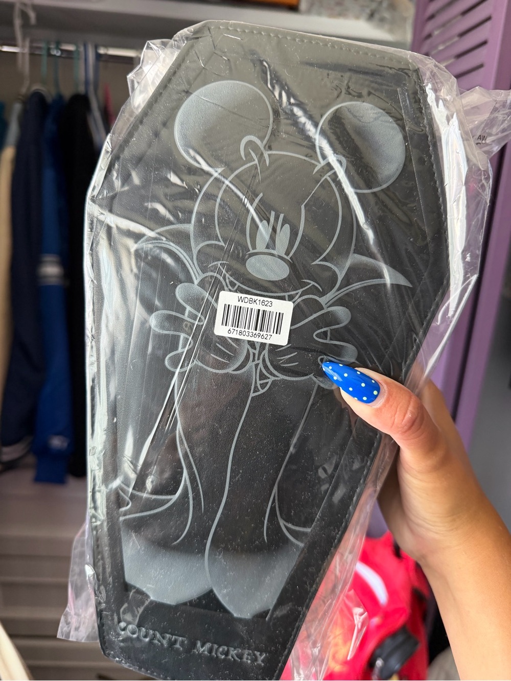 Loungefly Black Count Mickey Coffin Backpack - Picture 2 of 3